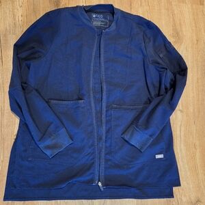 Figs Bellery scrub jacket- navy